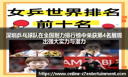 深圳乒乓球队在全国耐力排行榜中荣获第4名展现出强大实力与潜力